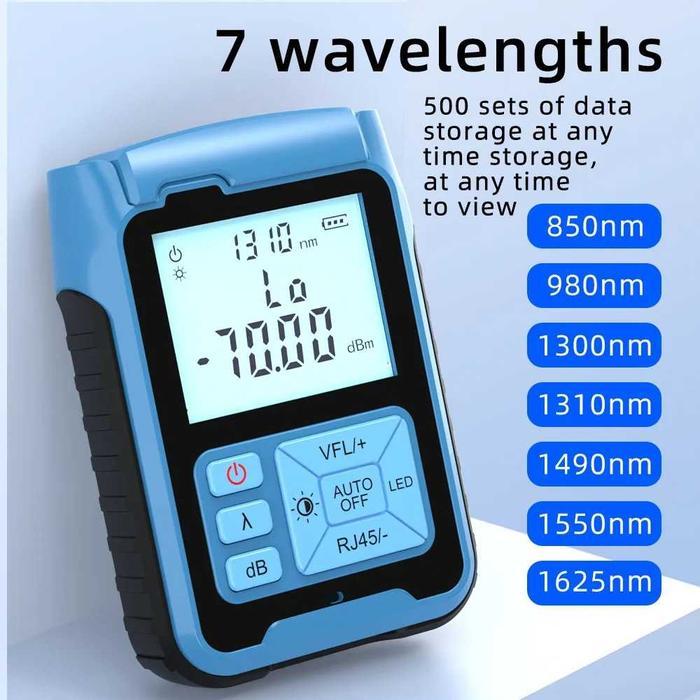 Mini Opm 2In1 Alat Tester Kabel Fiber Optik Optic Power Meter 10Dbm