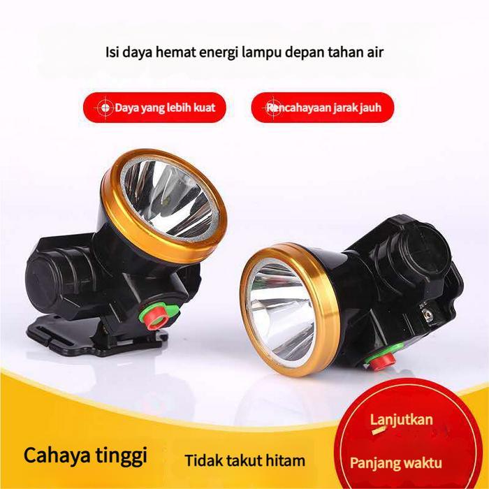 Eiger - Headlamp Senter Kepala 20W 35W 50W 80W 150W - Cahaya Putih & Kuning untuk Gunung dan COD
