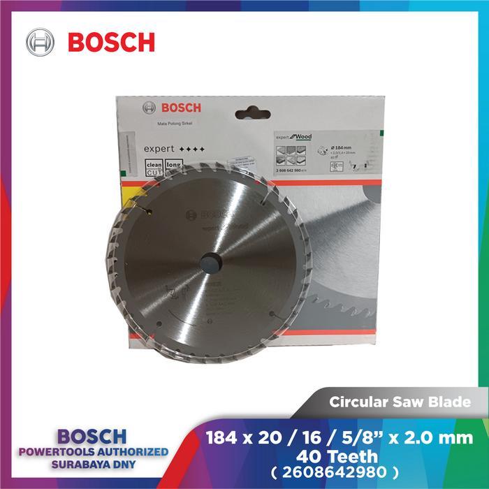 Mata Gerinda Potong Kayu Bosch 184Mm 40T Expert For Wood