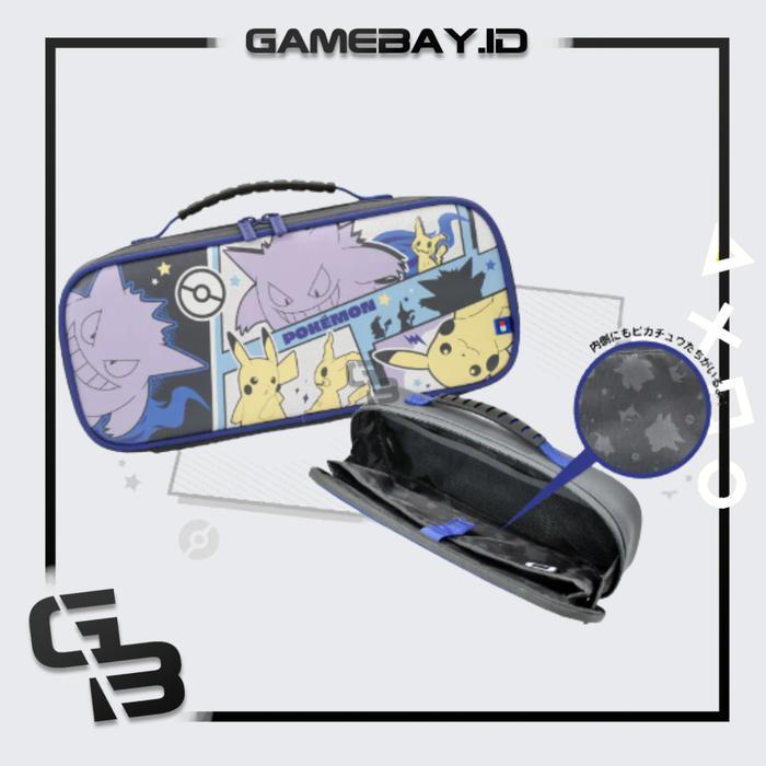Nintendo Switch Hori V1 / V2 / Oled Carrying Case Pikachu X Mimikyu X Gengar (Hori) / Pouch / Bag