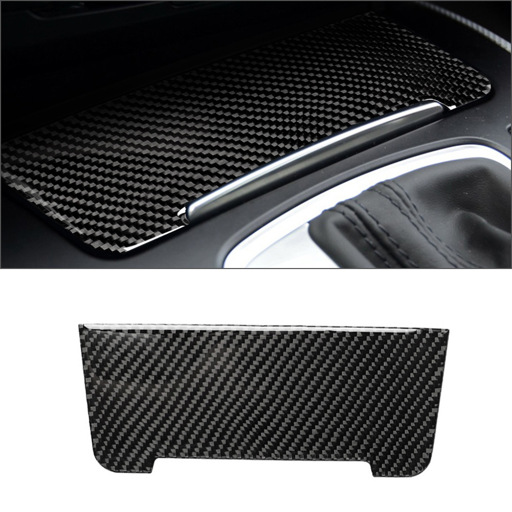 CARBON FIBER INNER CIGARETTE LIGHTER PANEL COVER FOR AUDI A4 A5 Q5