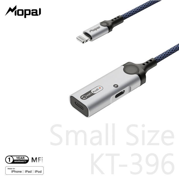 MOPAI - KT396 Splitter iPhone (MFI) LIGHTNING to Dual LIGHTNING Support Live charging Game Open Mic