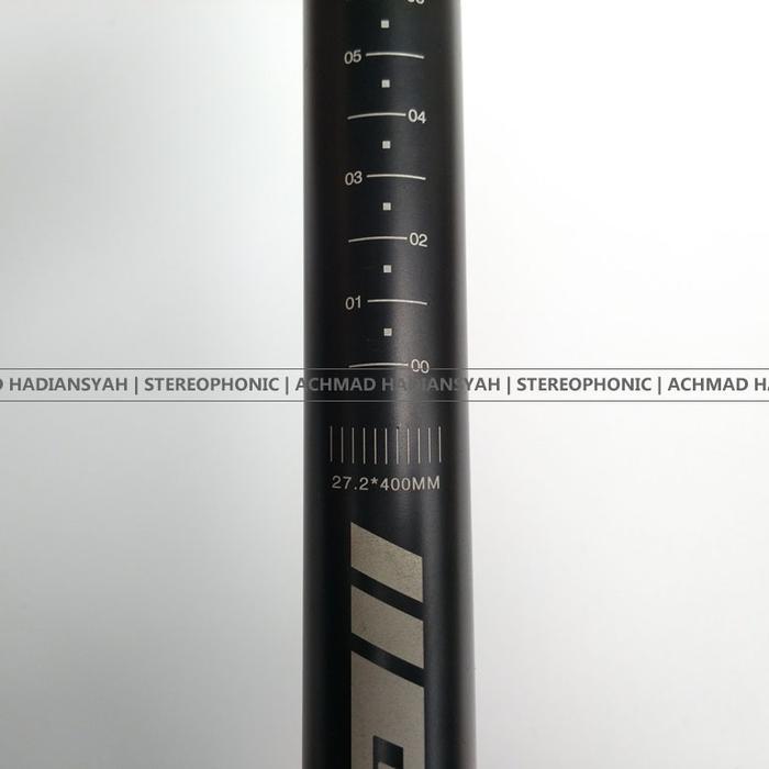 Seatpost United 27.2Mm Panjang 400Mm Seatpost 27.2 Seatpost 27,2 Hitam
