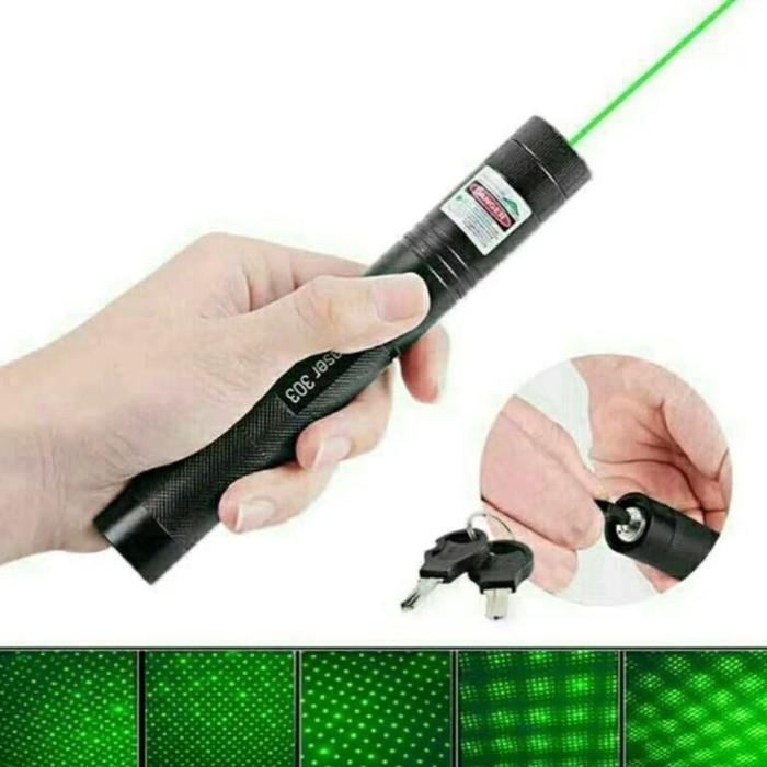Premium Laser Penujuk Pointer Hijau 511 Jarak Jauh / Green Laser Pointer 511 Original