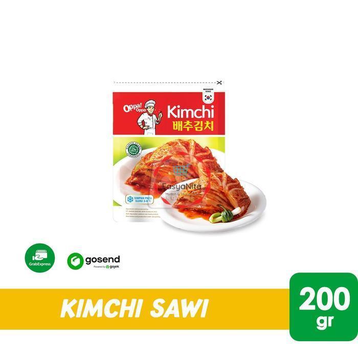 READY STOCK OPPA Kimchi Sawi Fresh / Kimchi Halal Korea Jongga (200gr) INSTANT- Anita Online Fresh