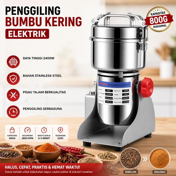 Mesin penggiling Bumbu kering tepung Elektrik grinder blender kering