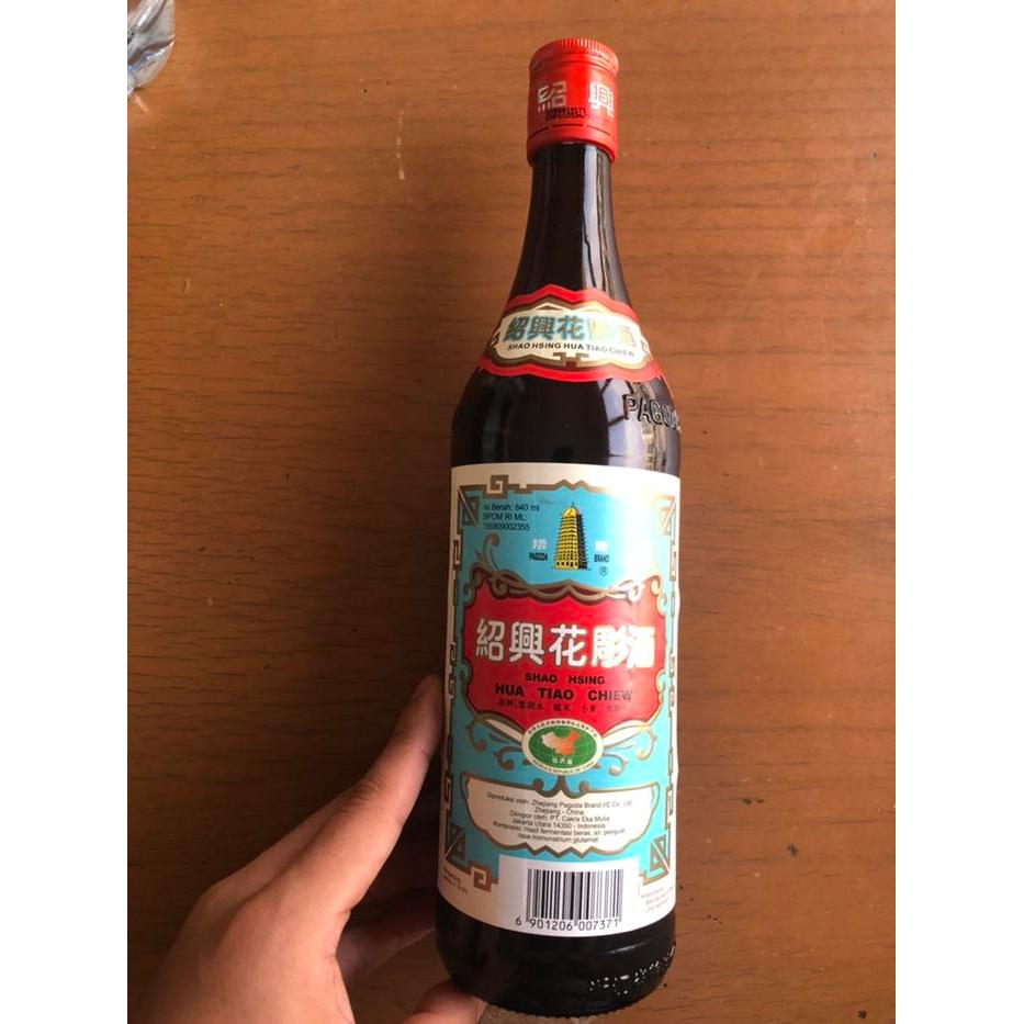 Pagoda Brand Arak Masak Merah/ Shaoxing Arak Masak / Shao Hsing Hua Tiao Chiew 640Ml Berkualitas