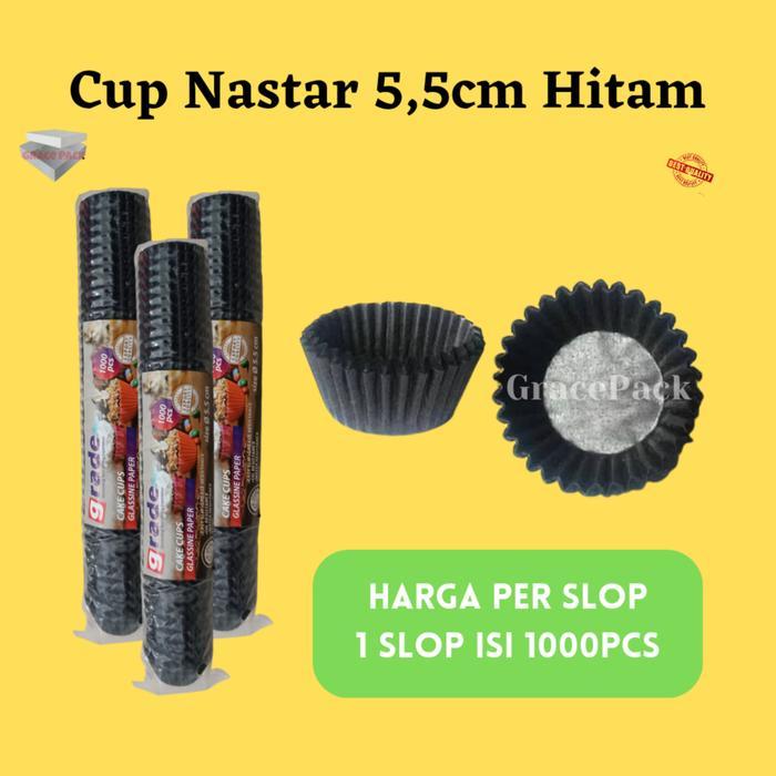 cup case nastar 5,5 hitam/case papercup nastar