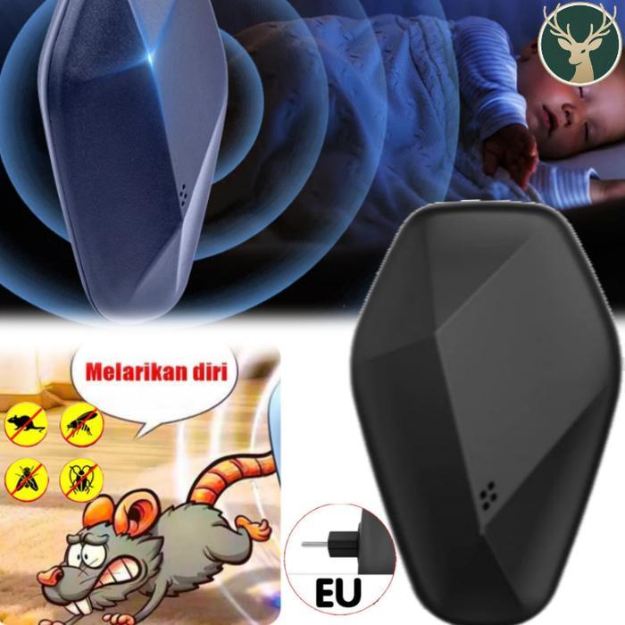 tamarinabuna Ultrasonic Pengusir Tikus EU Suara Pengusir Tikus Anti Tikus Pengusir Tikus Elektronik