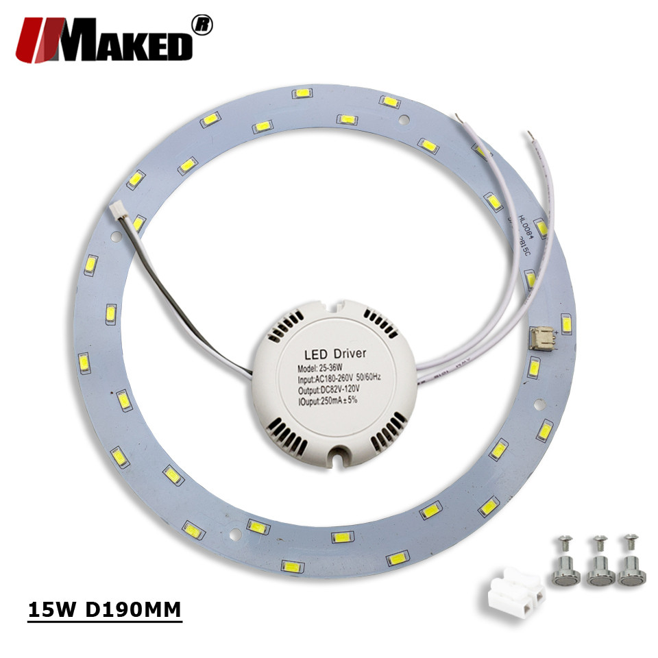 . Led Pcb Kit+Driver 8W12W 15W 18W Smd5730 Round Light Ceiling Light -