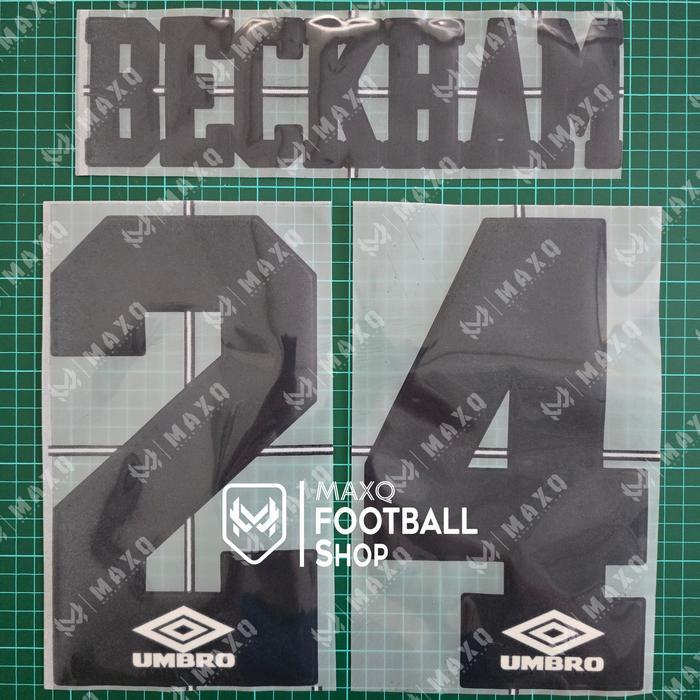 [ Nameset ] Beckham 24 Manunited Mufc Away Kit 1993 / 1994 Jersey