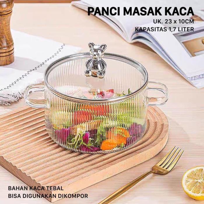 Panci Kaca Borosilicate Tahan Api