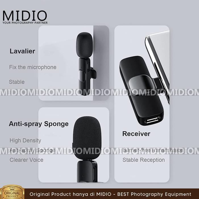 Mic Wireless Clip On Tipe M11 Mic Clip On Iphone Laphel Microphone Hp