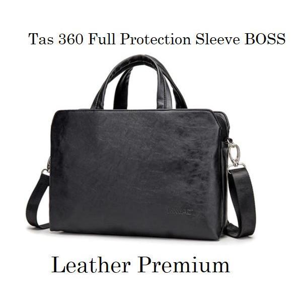 Laptop Lenovo Legion 7 15.6 Inch Tas Selempang Leather Sleeve Black