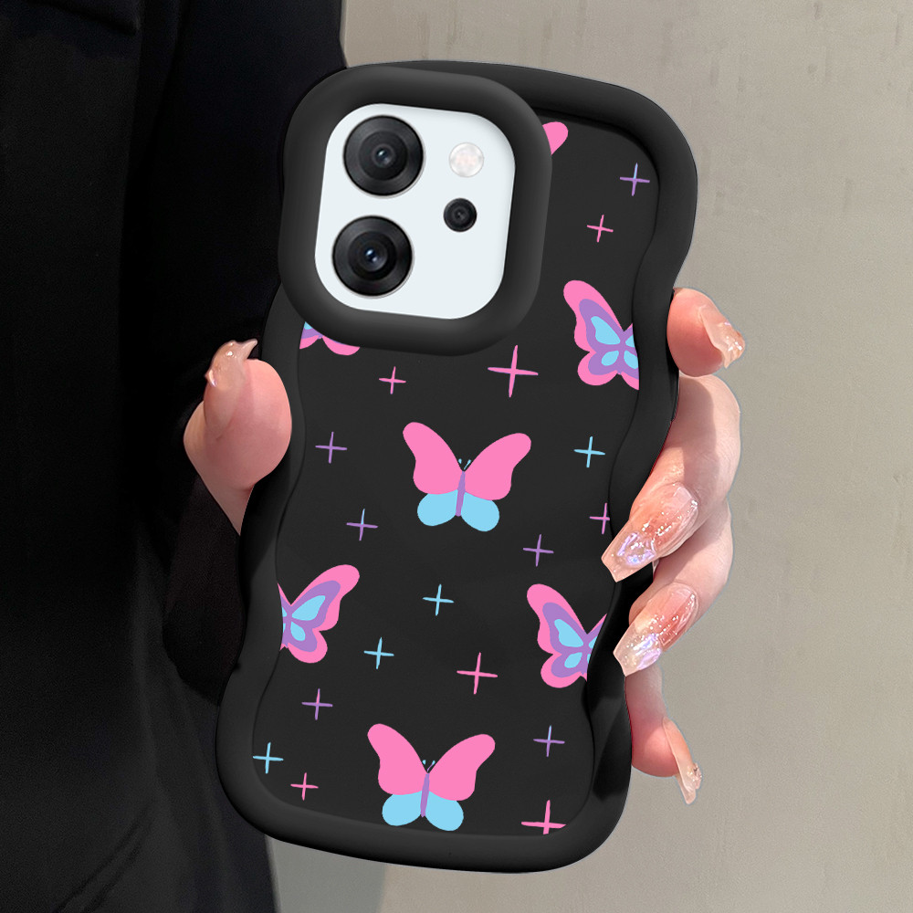 Casing Hp Untuk OPPP Reno 14F 5G Case Softcase Kesing Soft Cassing Kupu 0040