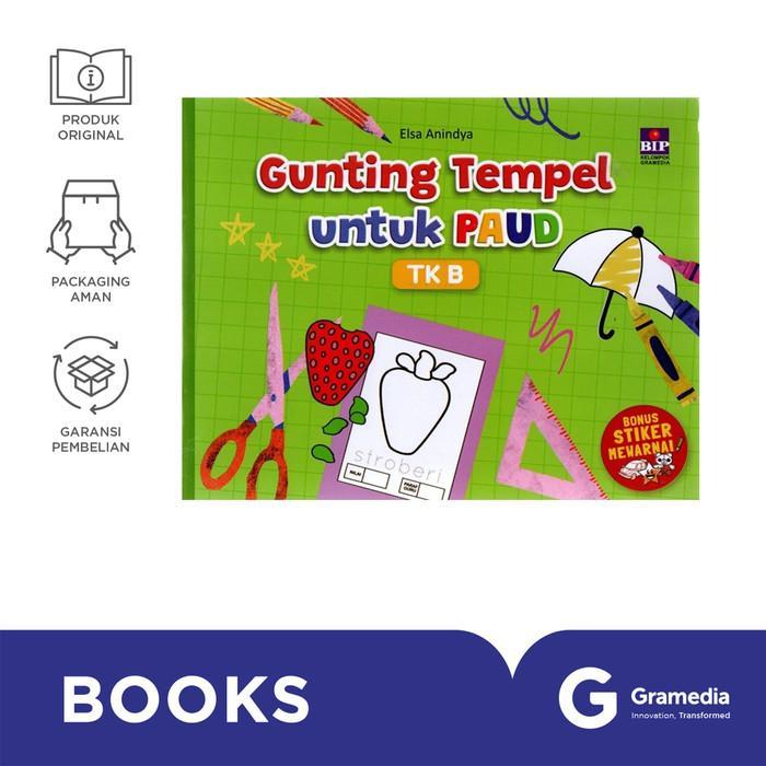 Buku Gunting Tempel untuk PAUD TK B (Cover 2022)