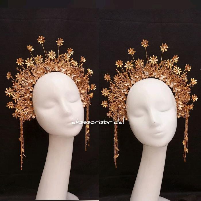 Sunting Matahari Suntiang Modern Modifikasi Suntiang Melayu Aksesoris Pengantin Viral Headpiece