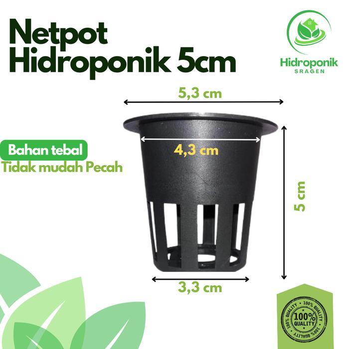 HIDROPONIK SRAGEN-Netpot Hidroponik 5cm Hitam Netpot Bagus - Netpot Murah