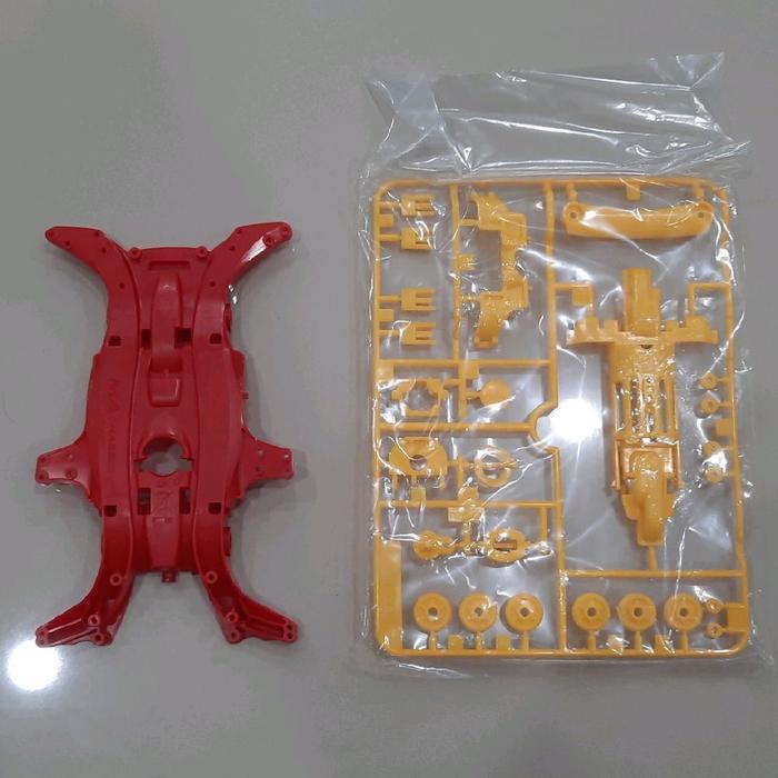 Chassis MA Merah + Gearbox Ori Tamiya Chassis MA Merah Ori