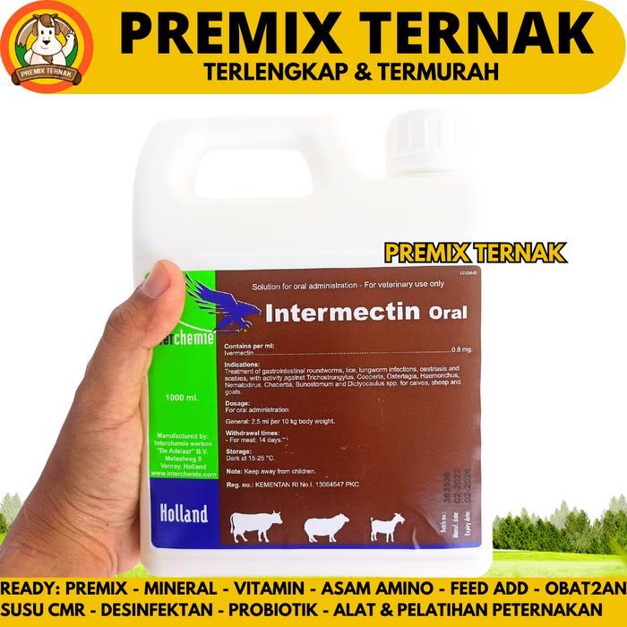 INTERMECTIN ORAL 1 LITER ORIGINAL - OBAT KUTU CACING
