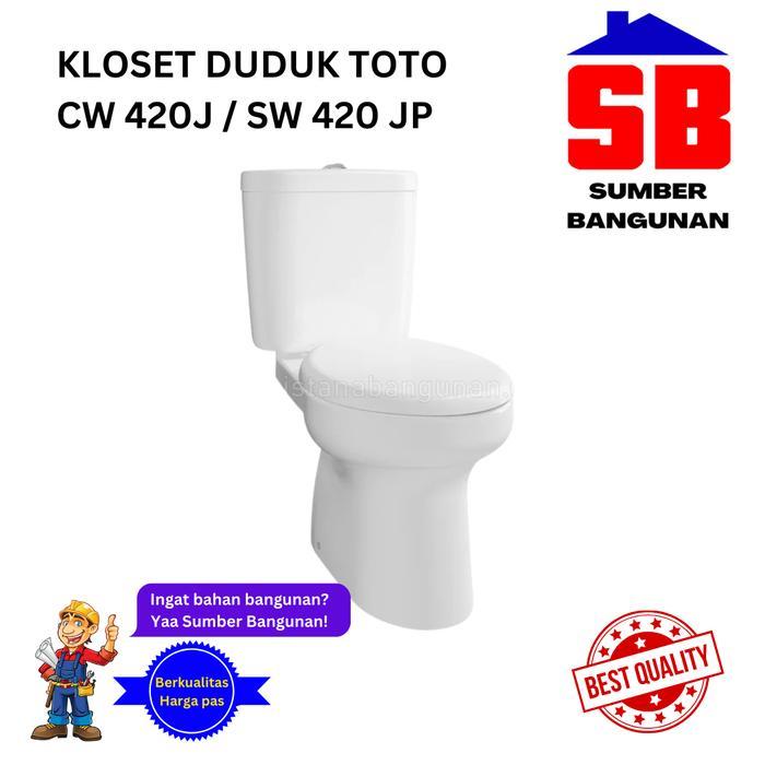 KLOSET DUDUK TOTO CW 420 420J SW 420 JP SW420 MONOBLOK KOMPLIT CLOSET