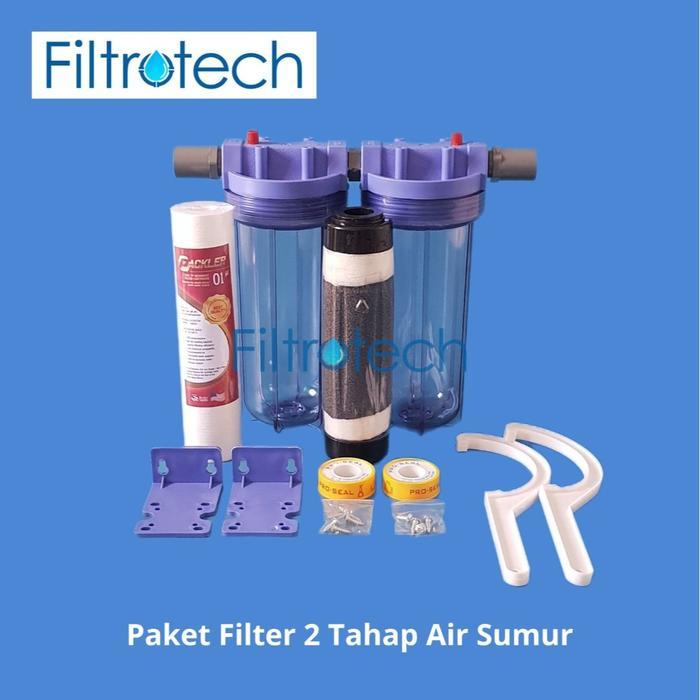 Paket Filter Air 2 Tahap Sumur 10 inch - Paket Housing Filter Air 2 Step Sumur