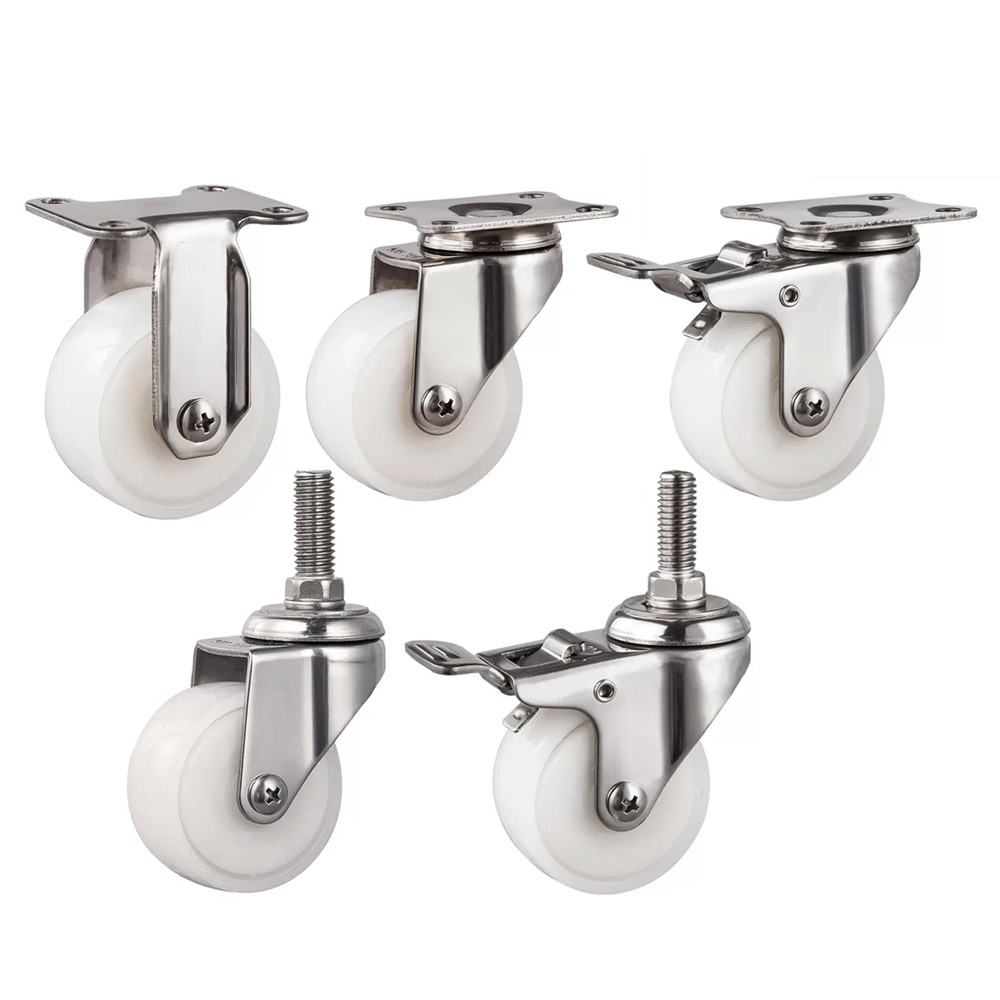 304 Stainless Steel Swivel Plate Caster 2 inch Industrial Caster for Furniture & Cart, Replacement