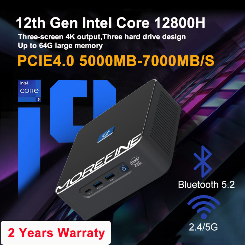 . Morefine S600 12900H I9 12Th Gen Intel Core I9 Ddr5 Mini Pc 14 Core -