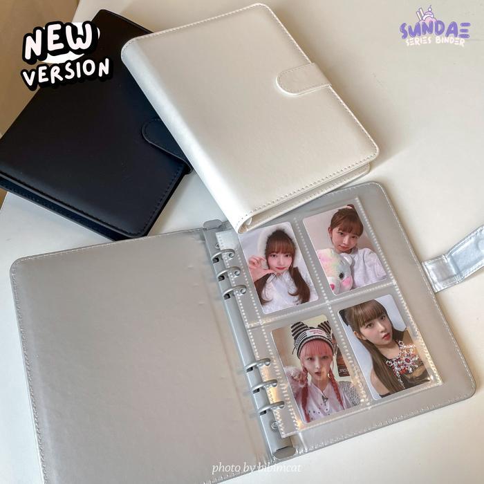 Premium Sundae - A5 Binder Leather Case / Binder Album Photocard Pc Pastel Original