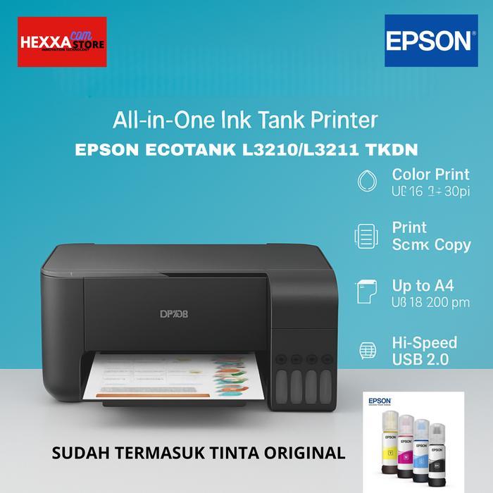 Printer Epson L3210/L3211 Original Tinta Original Segel Terlaris