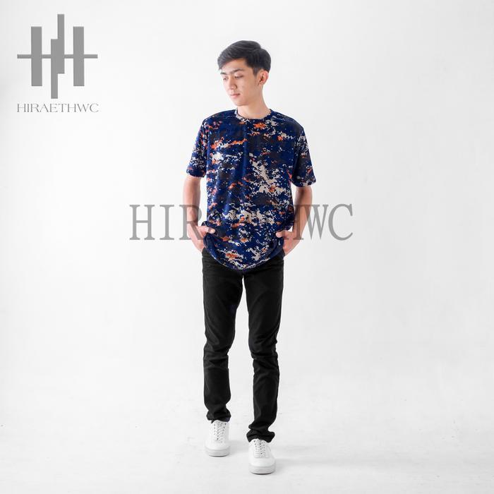 LORENG KATUN ARMY Kaos Katun Motif Loreng Militer Slimfit Nyaman untuk Pria Tersedia Ukuran M L XL X