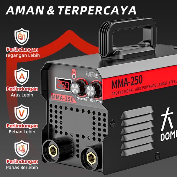 Domhoai Mesin Las Mma-250 Inverter Las Listrik Igbt Mesin Las Portabel Digital Definisi Tinggi
