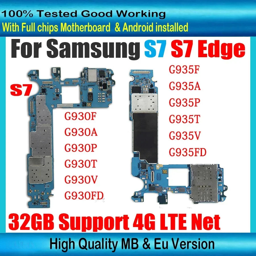 100% Working For Samsung Galaxy S7 G930F G930A G930P G930T G930V G930FD S7 Edge G935F G935A G935P