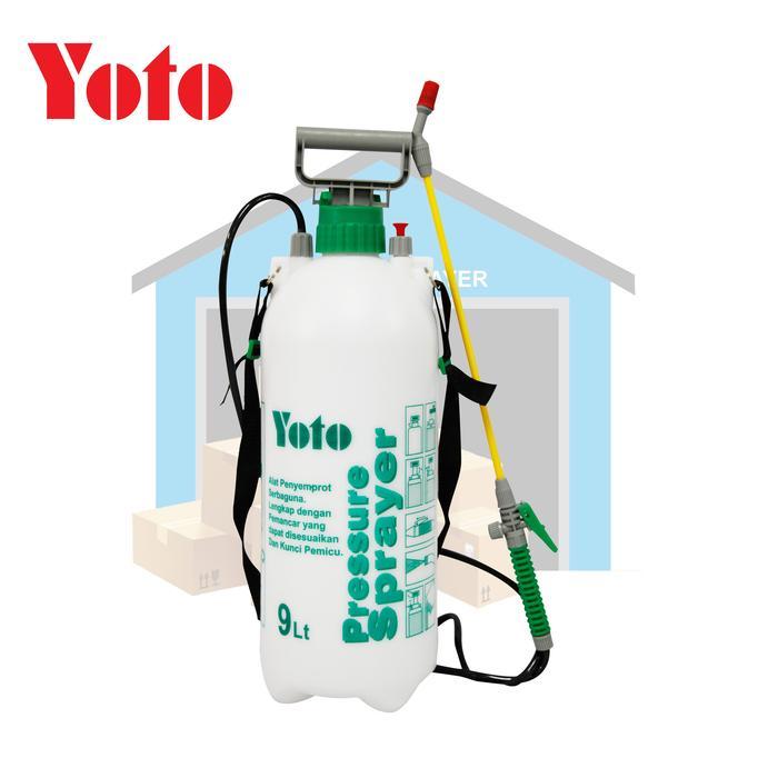 Sprayer Semprot Bertekanan Alat Semprot Bertekanan 9 Liter dengan Nozzle dan Selang, Ringan Bertekan
