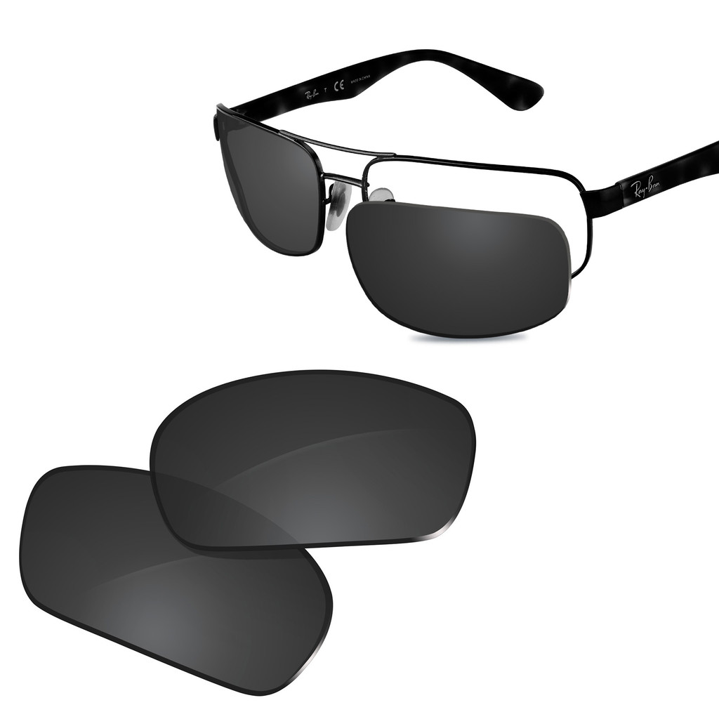 Glintbay New Performance Polarized Replacement Lenses for Ray-Ban RB3445-61 Sunglasses - Multiple