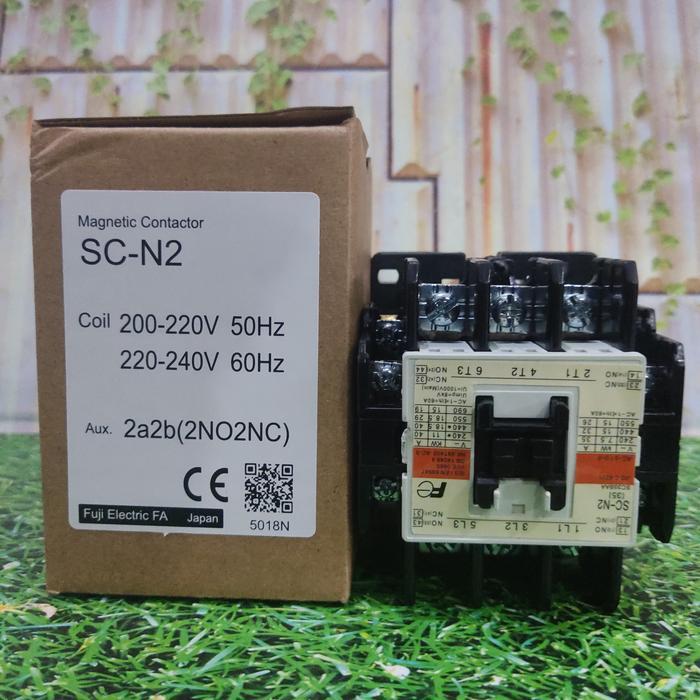 Kontaktor Fuji Electric Scn2 Sc-N2 Scn-2/220V 60A / Kontaktor Fuji
