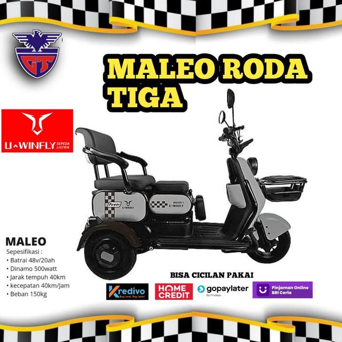Sepeda Listrik UWINFLY MALEO R3 Roda Tiga