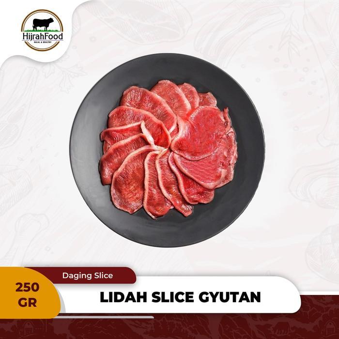 Hijrahfood Lidah Sapi Slice Tipis AUS Beef Ox Tongue for Gyutan
