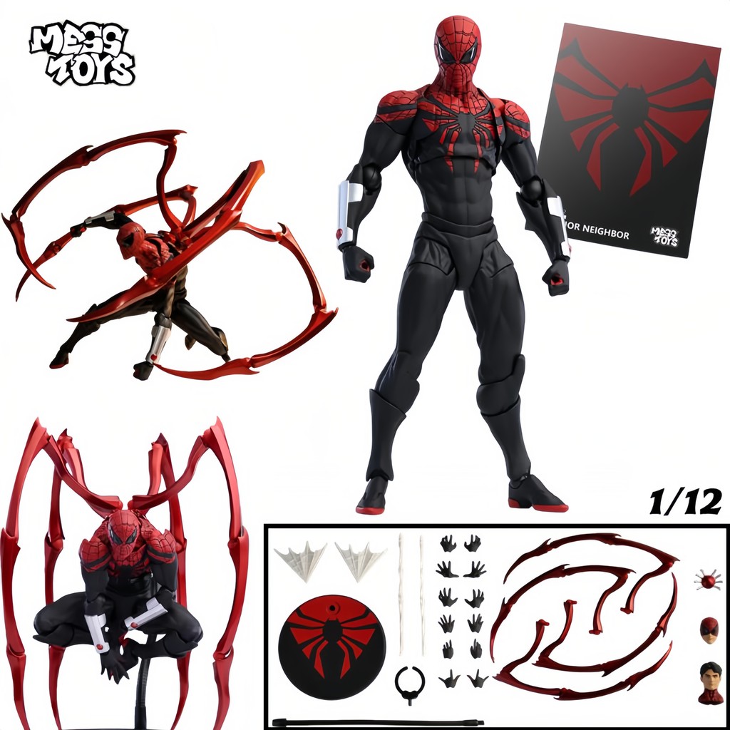 In Stock MessToys Superior Spiderman Figure Mess Toys Superior Spider Man Action Figure CT Toys