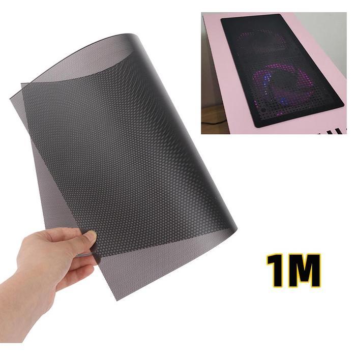 ` BEANABELL Filter Dust Mesh PVC Fan PC Komputer Cooler Penyaring Debu Black Dust Filter Cover 1