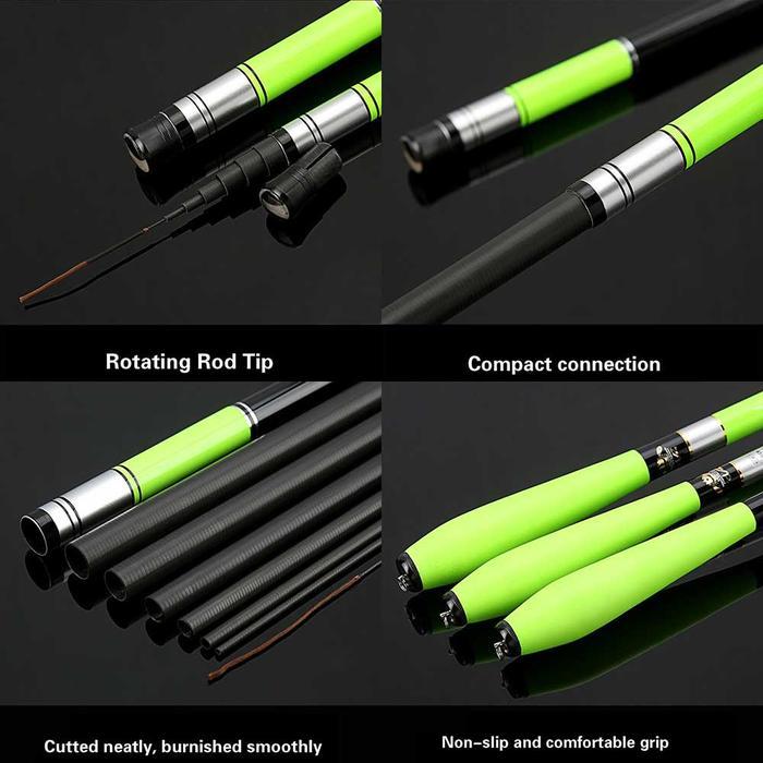 Joran Tegek 4.5 Meter Pancing Rawa Telescopic Carbon Fiber -Gratisongkir