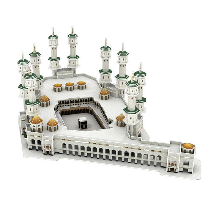 ` Ready Model Arsitektur Masjidil Haram Mekah Set Hadiah Pengurangan Tinggi Set 3D Puzzle