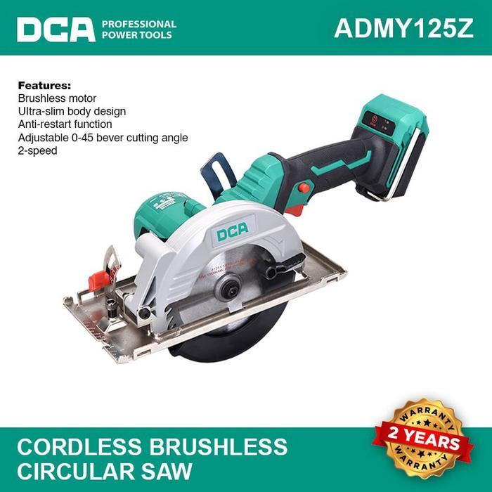 sintayanistore12 DCA ADMY125Z CORDLESS BRUSHLESS CIRCULAR SAW 125MM 20V UNIT ONLY BT