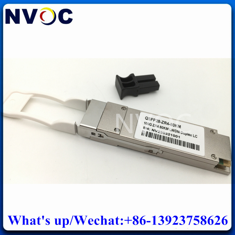 . 2Pcs 100G Qsfp28-100G-Zr4 80Km Qsfp Gbic Duplex Lc 100Gbase-Zr4 -