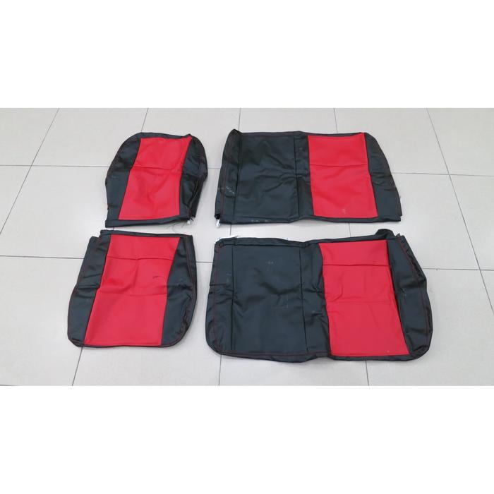 Cover Jok Mitsubishi L 300 Pick Up Merah Hitam Good Quality