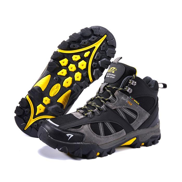 Eiger - Sepatu Gunung 481 Dan 493 Black Grey Boot /Hiking /Trekking/Outdoor Semi Waterproof