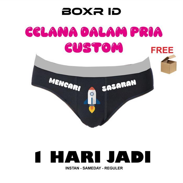 Celana Dalam Pria Custom Boxer Custom Foto Roket