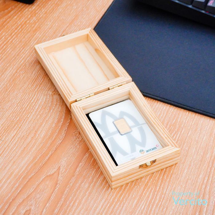 Kotak Antam / Box Antam / Kotak Emas Kado Kayu