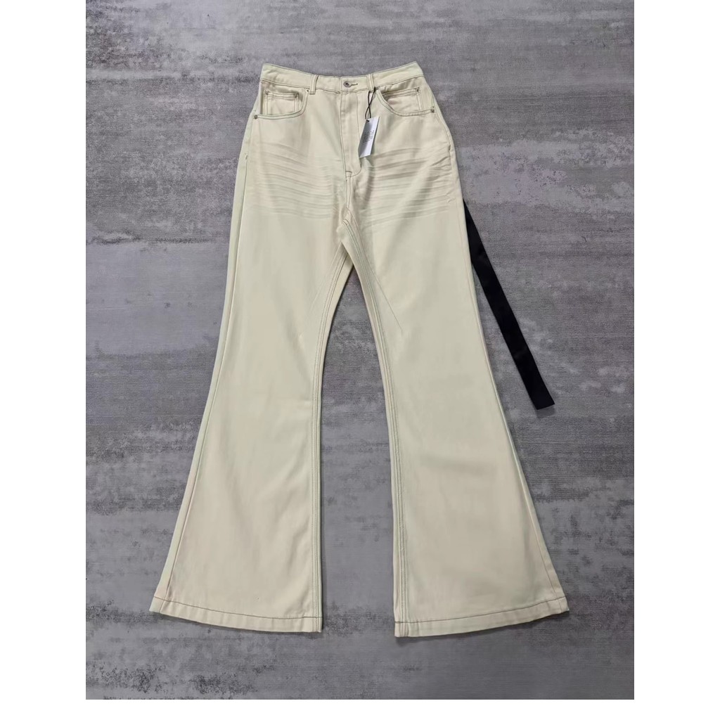 Brand New Rick Sand Zipper Pocket Fit elasticity slim fit PANT Jeans Cotton Denim Pants Comfort