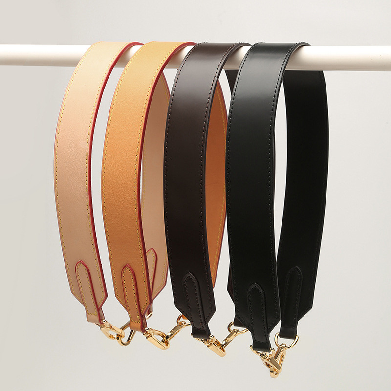 65CM Genuine Leather Wide Bag Strap for Handbags Vegetable Tanned Women Shoulder Bag Straps for